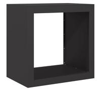 vidaXL Portant de Bois de Chauffage Noir 60x40x60 cm Acier, Magasin de bûches, Porte-bûches de cheminée, Support de bûches, Stockage de bûches