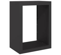 vidaXL Portant de bois de chauffage noir 60x40x80 cm acier