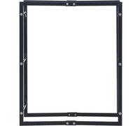 Portant de bois de chauffage Noir 80x25x100 cm Acier