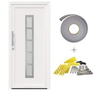 vidaXL Porte avant blanche 88 x 200 cm PVC