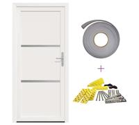 vidaXL Porte avant blanche 98 x 208 cm PVC
