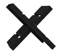 vidaXL Porte-bûches Noir 47x39,5x48 cm Bois massif de pin
