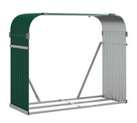vidaXL Porte-bûches vert 120x45x100 cm acier galvanisé