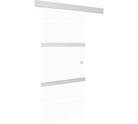 vidaXL Porte coulissante avec butoirs souples verre ESG et aluminium 90x205cm