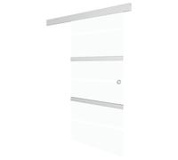 vidaXL Porte coulissante avec Softclose verre ESG et aluminium 90x205 cm