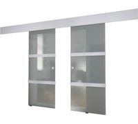 vidaXL Porte coulissante double en verre