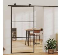 vidaXL Porte coulissante en verre ESG/Aluminium - 102x205 cm