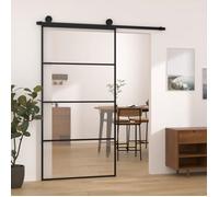 vidaXL Porte coulissante avec ferrure 102,5x205 cm Verre ESG & aluminium