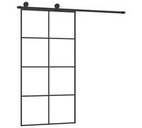 vidaXL Porte coulissante et kit de quincaillerie 102,5x205cm Verre ESG