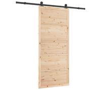 vidaXL Porte coulissante Nature 100 x 208 cm Pin massif