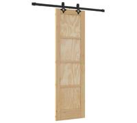 vidaXL Porte coulissante ORKDAL, 61 x 198,5 cm, en bois massif de pin, finition naturelle