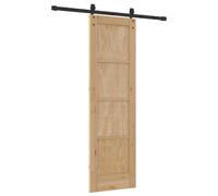 vidaXL Porte coulissante ORKDAL, 61 x 198,5 cm, en bois massif de pin, finition naturelle