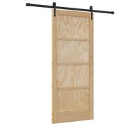 vidaXL Porte coulissante ORKDAL, 86 x 198,5 cm, en bois massif de pin