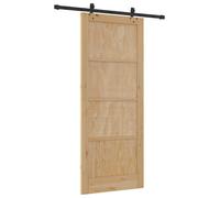 Porte coulissante vidaXL ORKDAL Nature 86 x 211 cm en pin massif