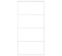 vidaXL Porte coulissante verre ESG et aluminium 102,5x205 cm blanc