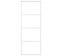 vidaXL Porte coulissante en verre ESG et aluminium 76 x 205 cm blanc
