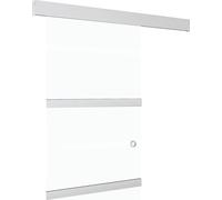 vidaXL Porte coulissante verre ESG et aluminium 90x212 cm argenté