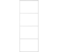 vidaXL Porte coulissante Verre ESG mat en aluminium 76x205 cm blanc