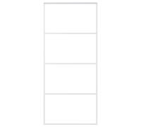 vidaXL Porte coulissante verre ESG mat et aluminium 90x205 cm blanc