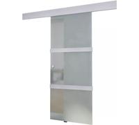 vidaXL Porte coulissante verre et aluminium 178 cm argenté
