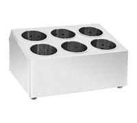 vidaXL Range-couverts 6 compartiments Carré Acier inoxydable
