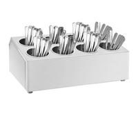 Vidaxl Porte-Couverts 8 Grilles Rectangulaire Acier Inoxydable