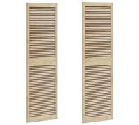 vidaXL Porte de Cabinet avec Porte 2 pcs Naturel 140.5 x 2 x 59.5 cm, Armoire en pin élégante, Design Minimaliste, Rangement Contemporain, Porte Lisse pour Chambre ou Salon