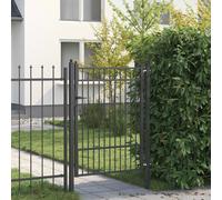 vidaXL Porte de Clôture HORST 100 x 125 cm métal Noir Verrouillable