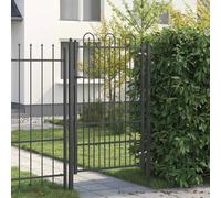 vidaXL Porte de Clôture HORST 100 x 150 cm Acier Noir Verrouillable