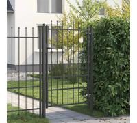 vidaXL Porte de Clôture avec verrouillage Asten Noir 150 x 88 cm Acier