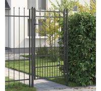 vidaXL Porte de Clôture HORST Verrouillable Acier Noir