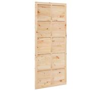 vidaXL Porte de grange, 100 x 2,5 x 208 cm, bois massif de pin, finition naturelle