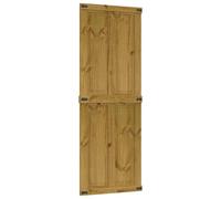 vidaXL Porte de grange CORONA 80 x 210 cm Bois de pin massif Brun Miel 42021180