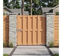 vidaXL Porte de Jardin 100 x 100 cm WPC et Aluminium Marron