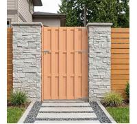 vidaXL Porte de Jardin 100 x 180 cm WPC et Aluminium Marron