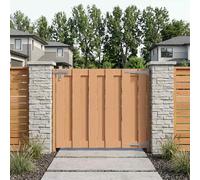 vidaXL Porte de Jardin 100 x 80 cm WPC et Aluminium Marron