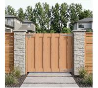 Vidaxl Porte De Jardin 100 X 80 Cm Wpc Et Aluminium Marron