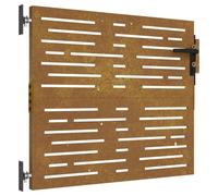 vidaXL Portail de jardin Portillon Conception de carré 85x100 cm Acier Corten