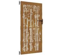 vidaXL Porte de Jardin 85 x 200 cm Noir Verrouillable