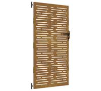 vidaXL Porte de Jardin 85 x 200 cm Noir Verrouillable