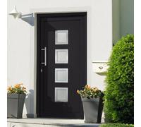 vidaXL Porte d'entrée 108x200 cm Anthracite