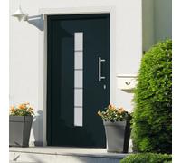 vidaXL Porte d'entrée Aluminium et PVC 100x200 cm - Anthracite