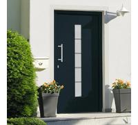 vidaXL Porte d'entrée Aluminium et PVC Anthracite 100x200 cm