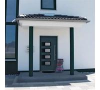 vidaXL Porte d'entrée anthracite 100x210 cm Aluminium et PVC