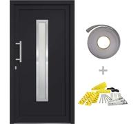 vidaXL Porte d'entrée Anthracite 108 x 200 cm