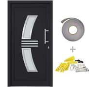 vidaXL Porte d'entrée anthracite 108x208 cm
