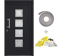 vidaXL Porte d'entrée anthracite 108x208 cm