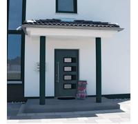 vidaXL Porte d'entrée anthracite 110x210 cm Aluminium et PVC