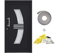 vidaXL Porte d'entrée anthracite 88x200 cm