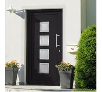vidaXL Porte d'entrée Anthracite 88x200 cm